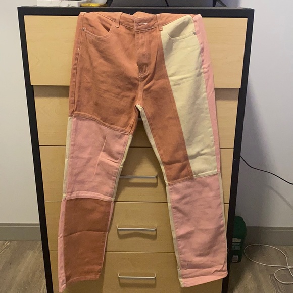 Colorblock patch Jeans - Picture 1 of 3
